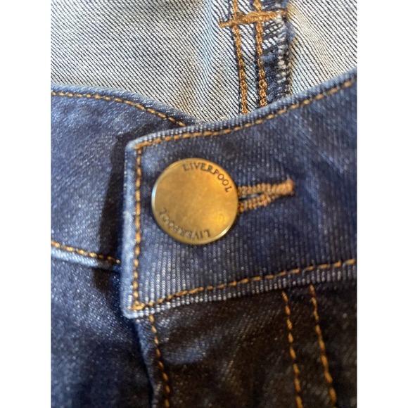 Liverpool The Hugger ankle jeans 8/29 inseam 26" womens dark blue denim stretch - Picture 3 of 7